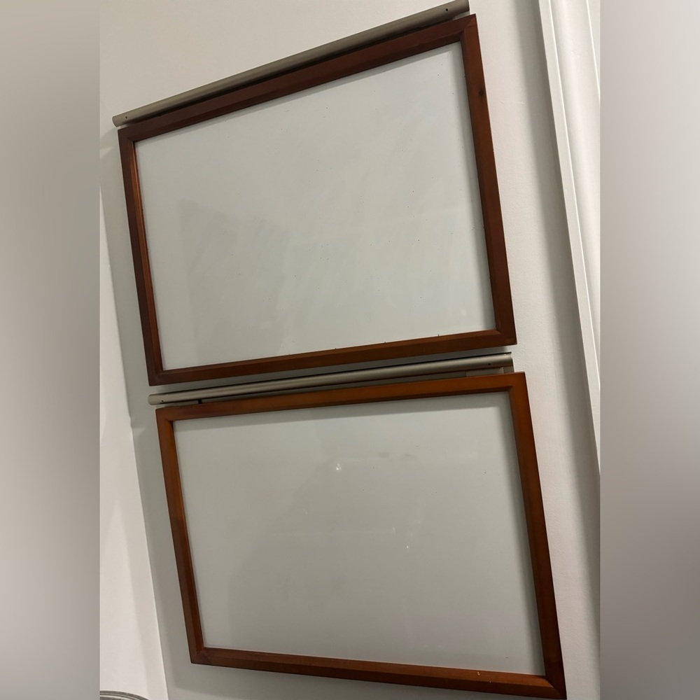 Pottery Barn Daily System Magnetic Dry Erase Boards w/ top rods